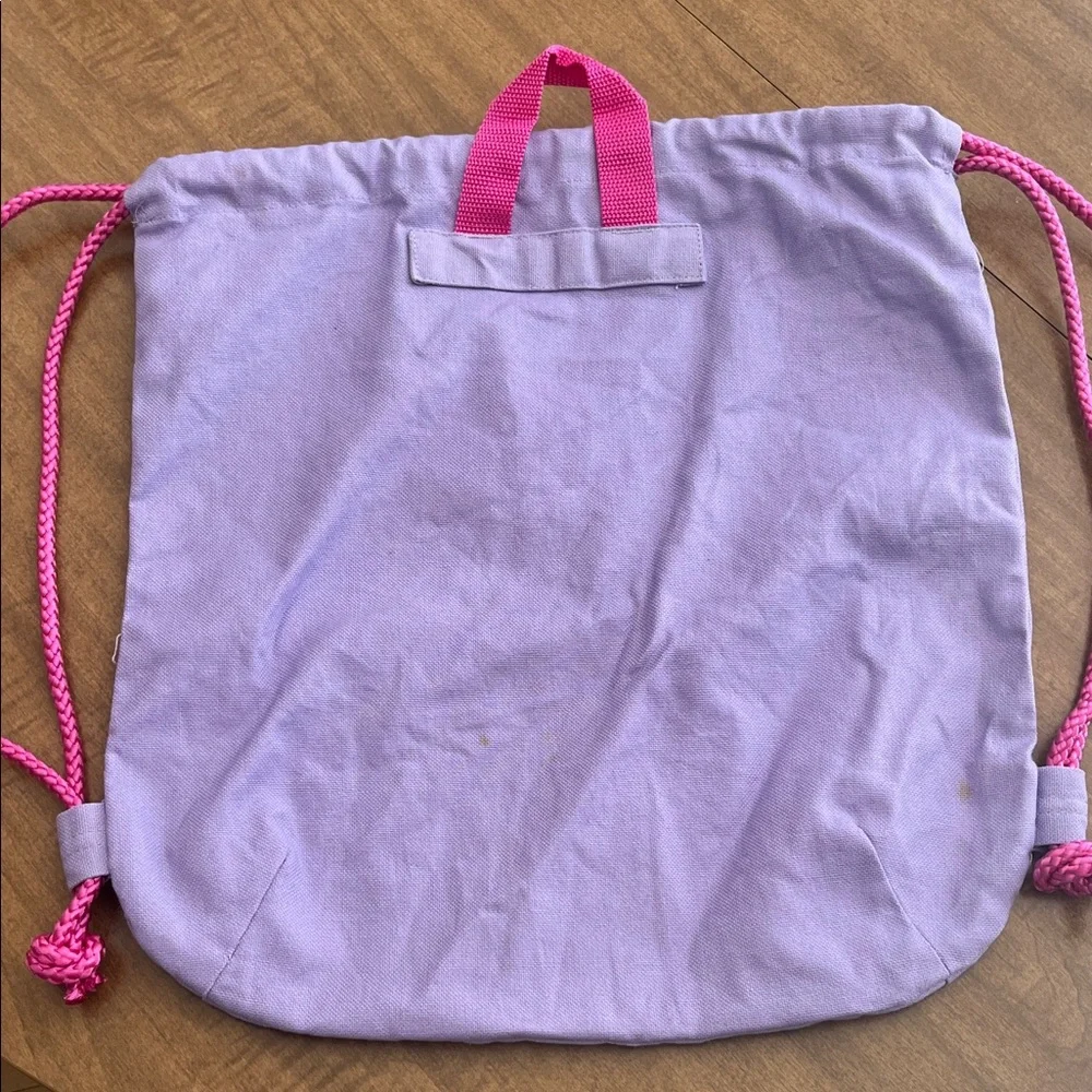 Girl Scout Purple Drawstring Bag